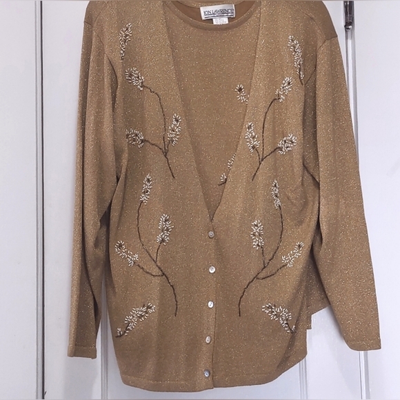 (Clone Listing) Vtg Jon Lawrence Sparkly Sweater set - Picture 12 of 14